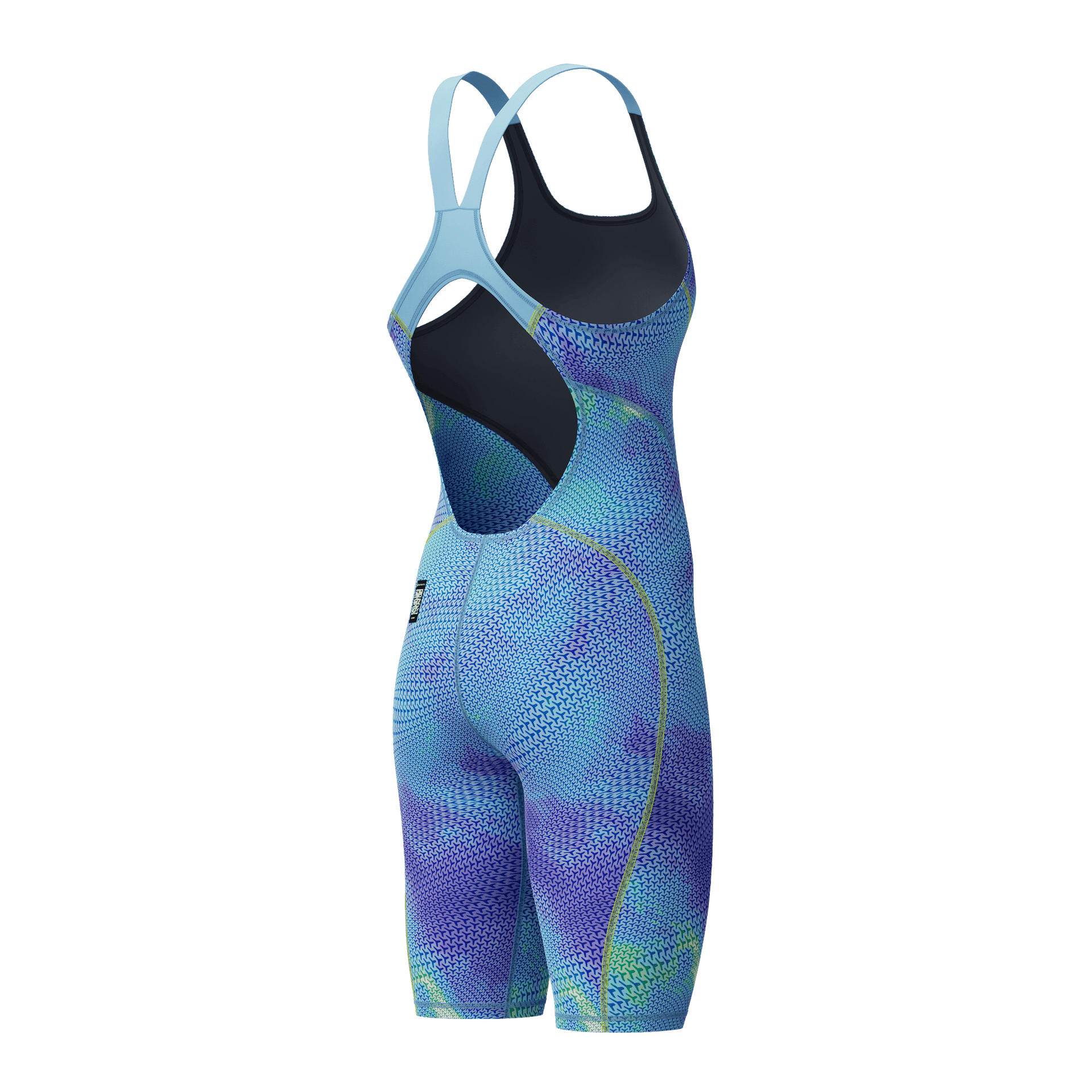 SPEEDO FASTSKIN HYPERSPARK PRINTED KNEESKIN UNDER CURRENT / SUGAR BLUE - Multicolour