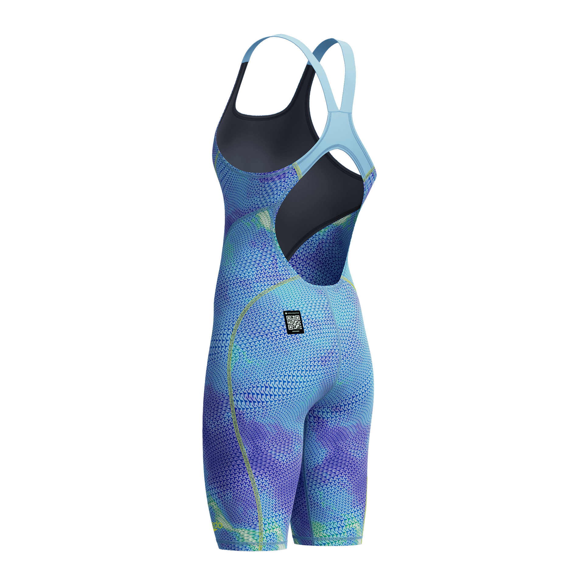 SPEEDO FASTSKIN HYPERSPARK PRINTED KNEESKIN UNDER CURRENT / SUGAR BLUE - Multicolour