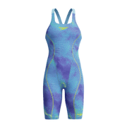 SPEEDO FASTSKIN HYPERSPARK PRINTED KNEESKIN UNDER CURRENT / SUGAR BLUE - Multicolour