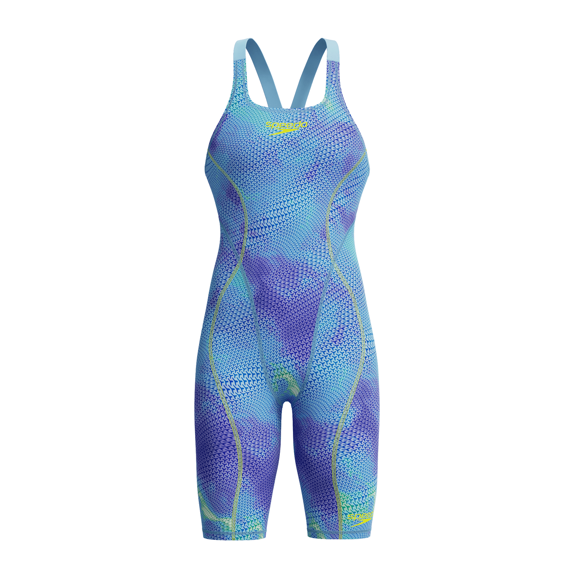 SPEEDO FASTSKIN HYPERSPARK PRINTED KNEESKIN UNDER CURRENT / SUGAR BLUE - Multicolour