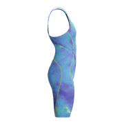 SPEEDO FASTSKIN HYPERSPARK PRINTED KNEESKIN UNDER CURRENT / SUGAR BLUE - Multicolour