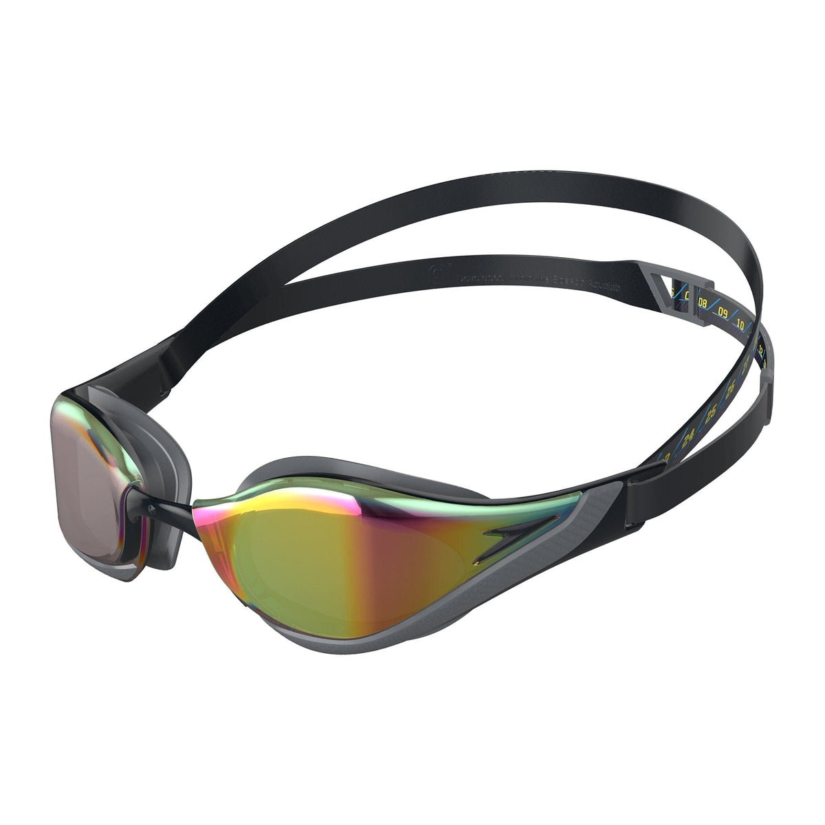 SPEEDO FASTSKIN PURE FOCUS MIRROR GOGGLES COOL-GREY/RUBY