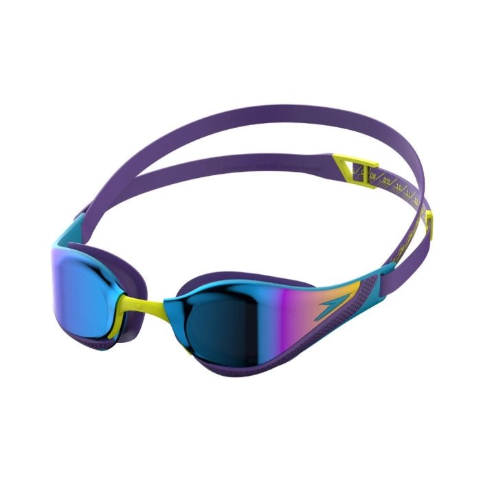 SPEEDO FASTSKIN PURE FOCUS MIRROR GOGGLES MAYAN BLUE / TROPICAL HORIZON - Blue