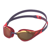 SPEEDO FASTSKIN PURE FOCUS MIRROR GOGGLES REGAL RED / SMOKE / RACE FLARE - Red