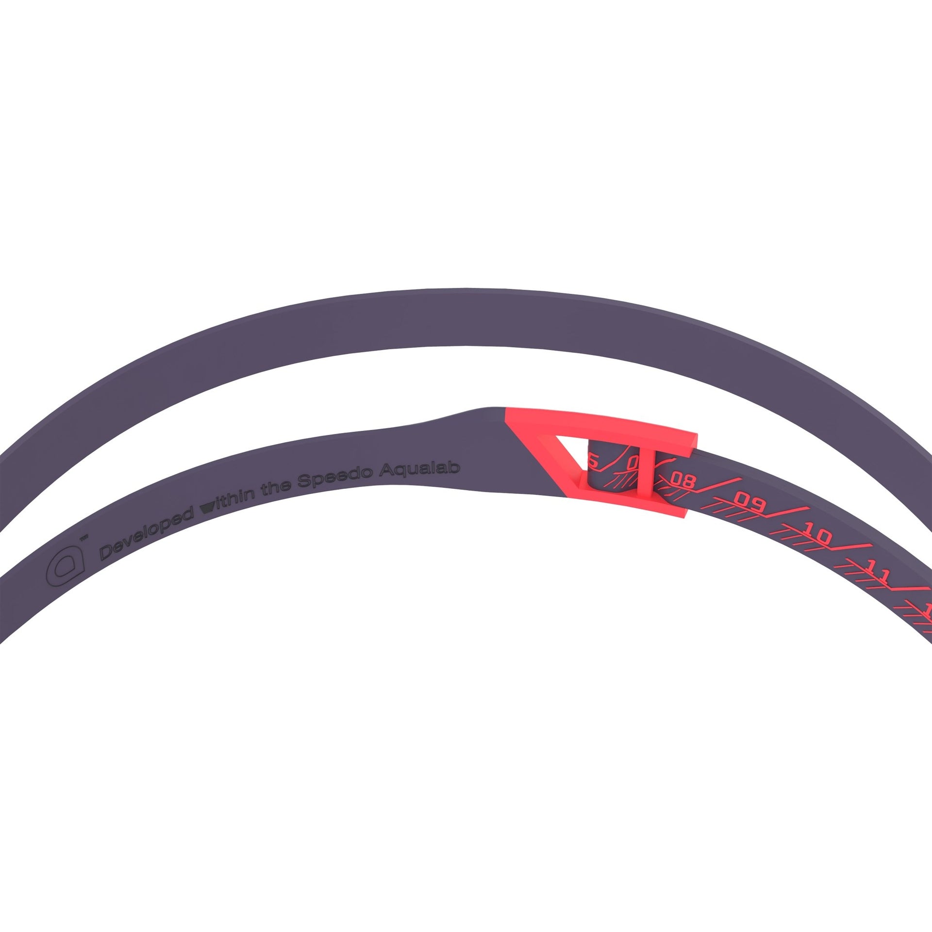 SPEEDO FASTSKIN PURE FOCUS MIRROR GOGGLES REGAL RED / SMOKE / RACE FLARE - Red