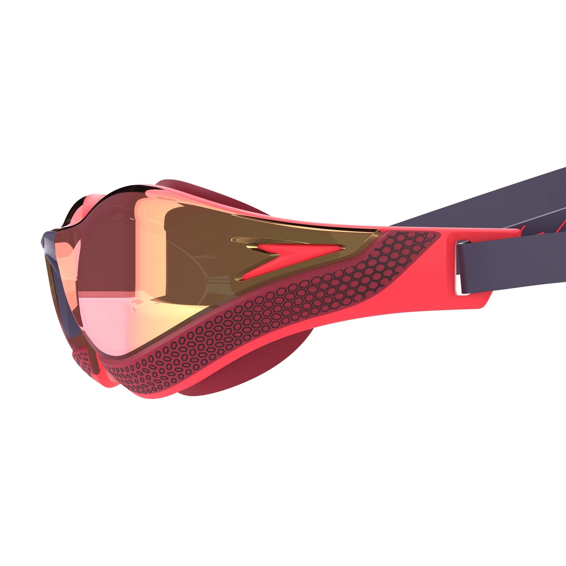 SPEEDO FASTSKIN PURE FOCUS MIRROR GOGGLES REGAL RED / SMOKE / RACE FLARE - Red