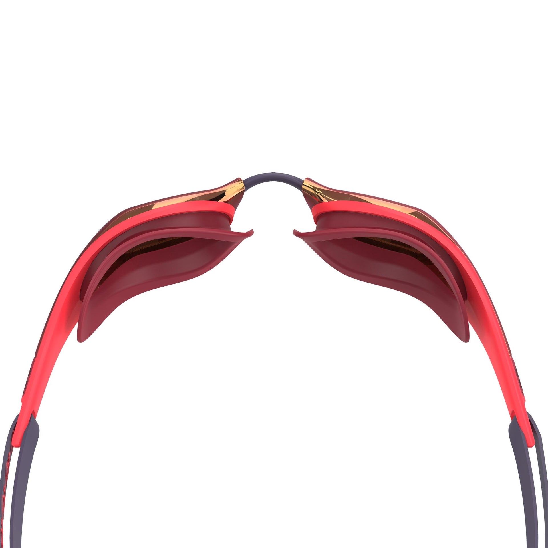 SPEEDO FASTSKIN PURE FOCUS MIRROR GOGGLES REGAL RED / SMOKE / RACE FLARE - Red