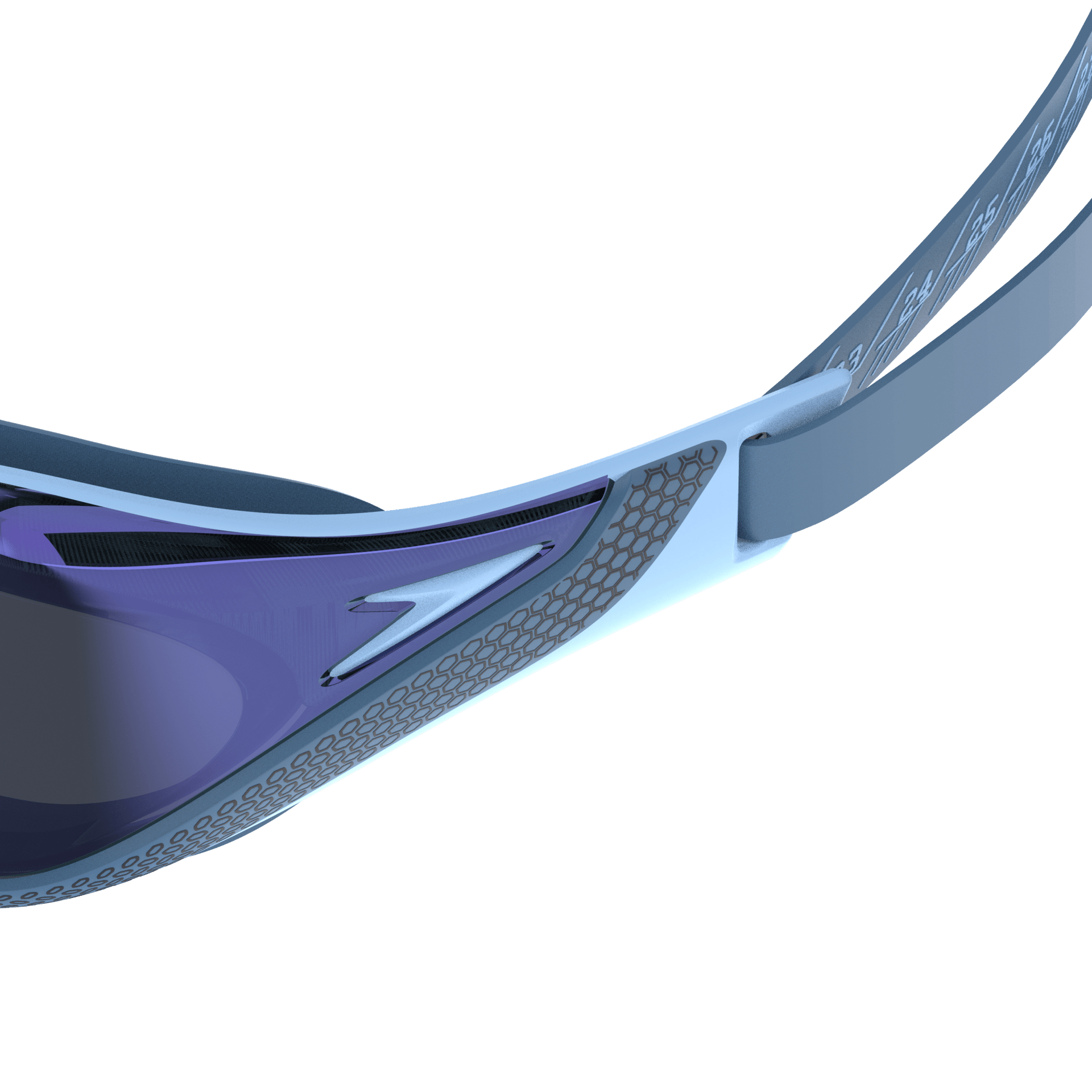 SPEEDO FASTSKIN PURE FOCUS MIRROR GOGGLES SUGAR BLUE/IRIS - Blue