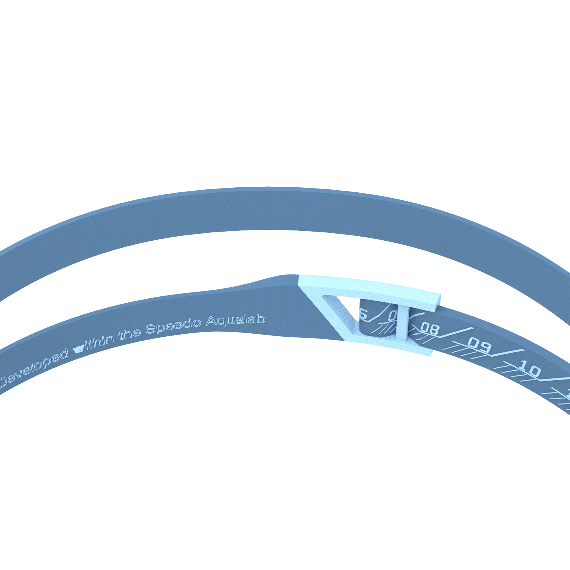 SPEEDO FASTSKIN PURE FOCUS MIRROR GOGGLES SUGAR BLUE/IRIS - Blue