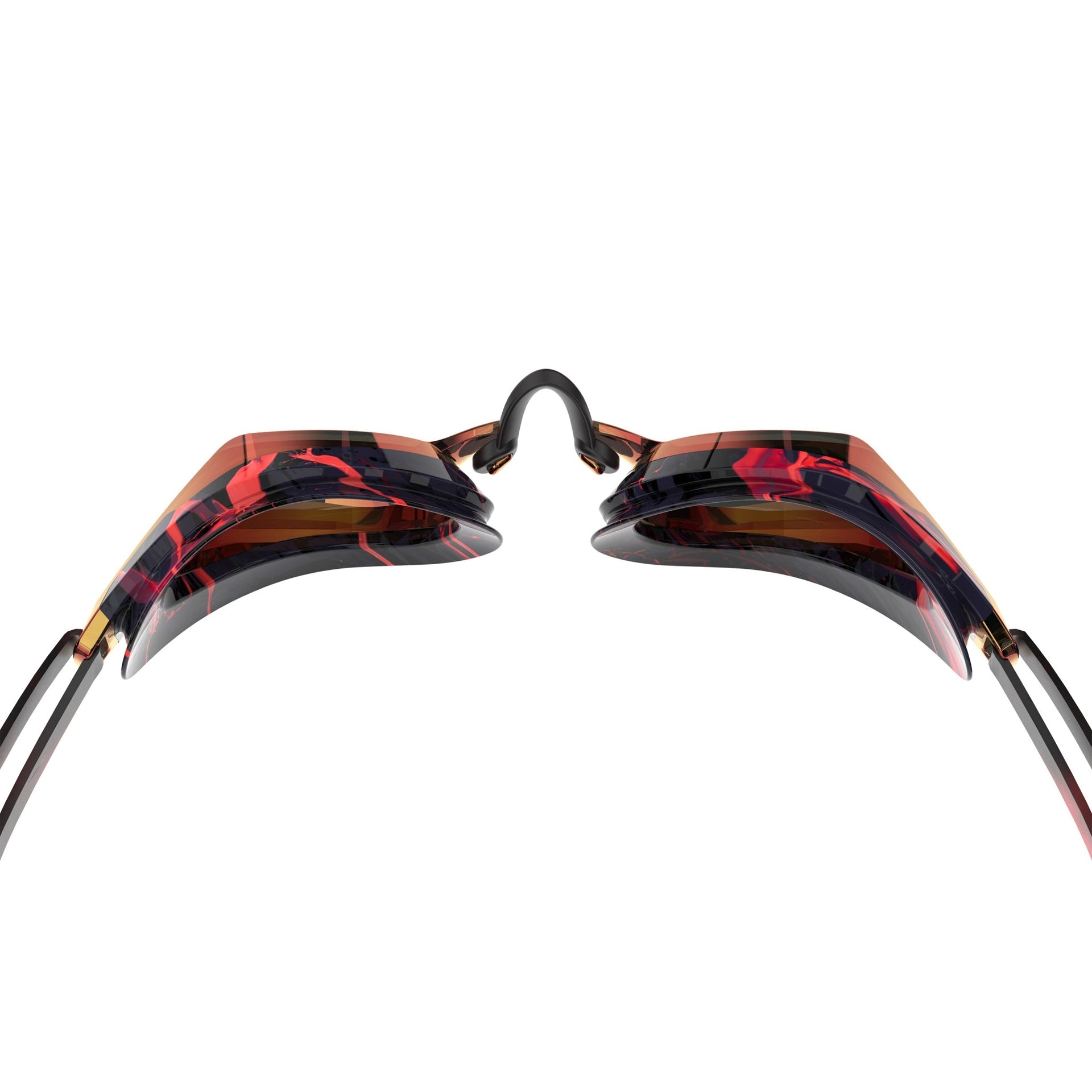 SPEEDO FASTSKIN SPEED SOCKET 2.0 GOLD MIRROR LIMITED EDITION GOGGLES SMOKE / CRIMSON - Red