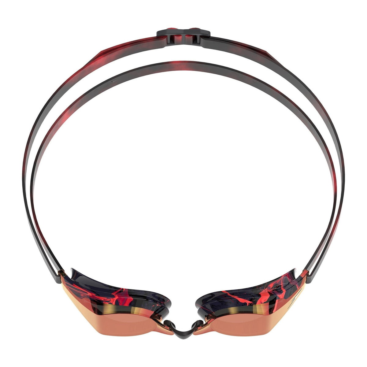 SPEEDO FASTSKIN SPEED SOCKET 2.0 GOLD MIRROR LIMITED EDITION GOGGLES SMOKE / CRIMSON
