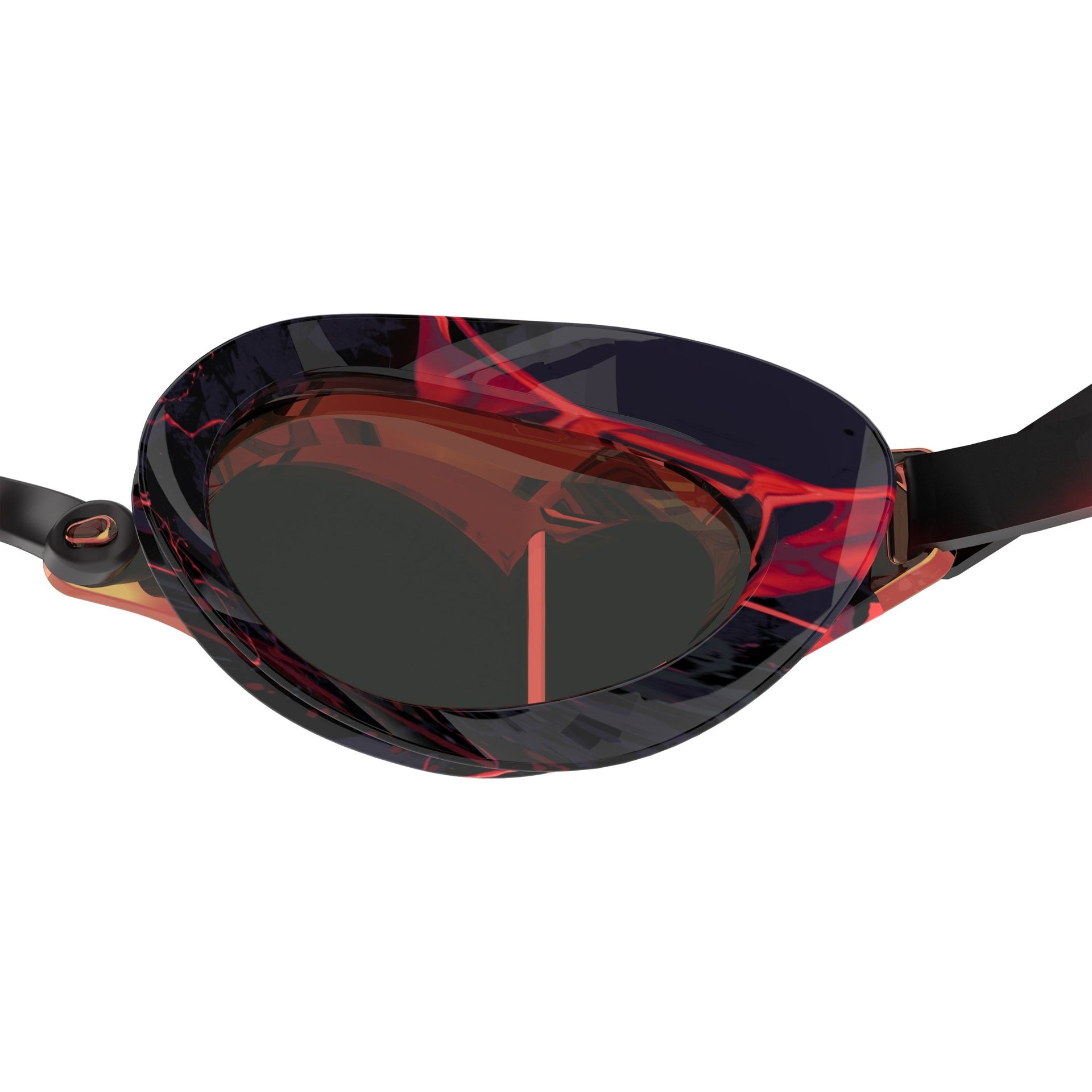 SPEEDO FASTSKIN SPEED SOCKET 2.0 GOLD MIRROR LIMITED EDITION GOGGLES SMOKE / CRIMSON - Red