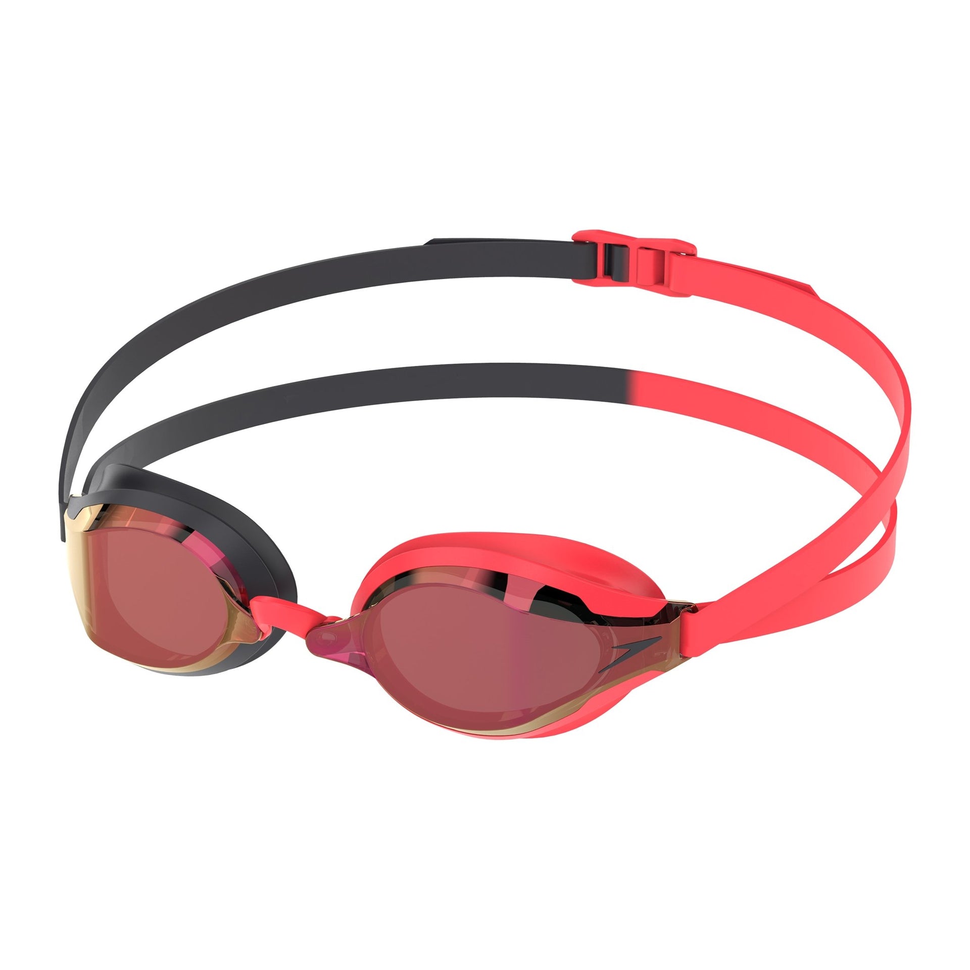 SPEEDO FASTSKIN SPEED SOCKET 2.0 MIRROR GOGGLES SMOKE / CRIMSON - Red