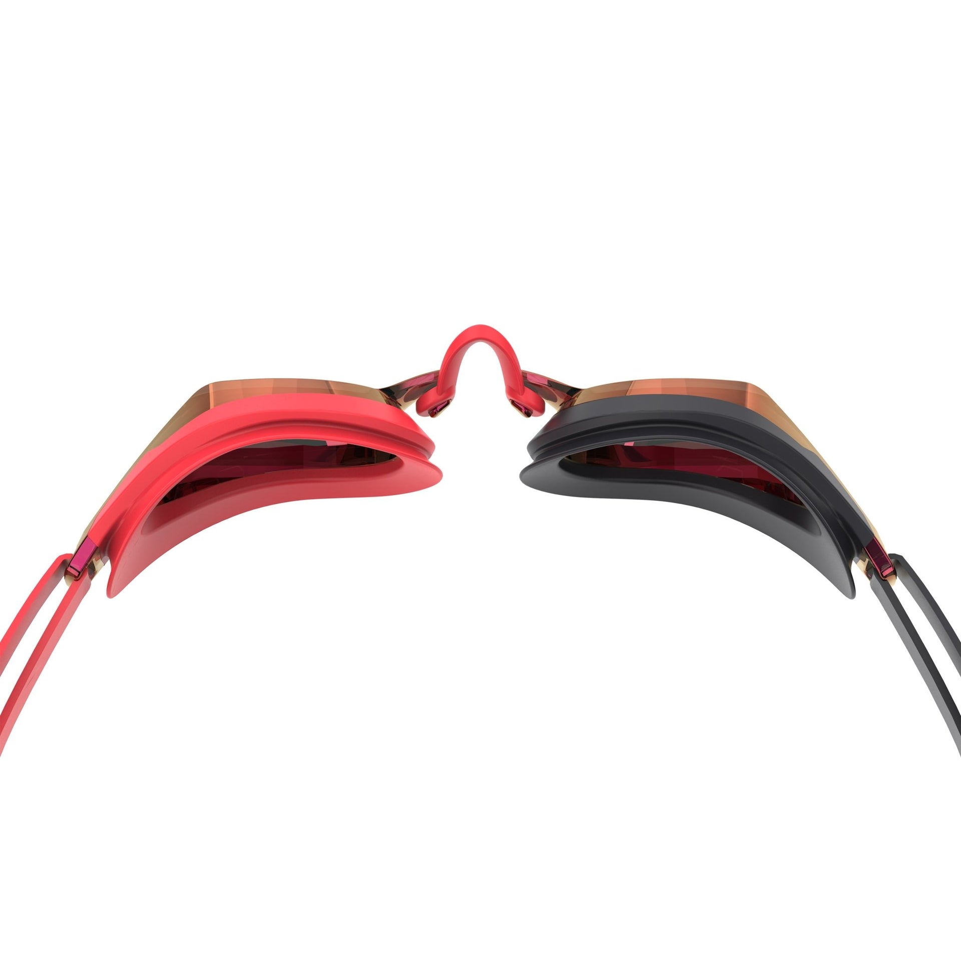 SPEEDO FASTSKIN SPEED SOCKET 2.0 MIRROR GOGGLES SMOKE / CRIMSON - Red