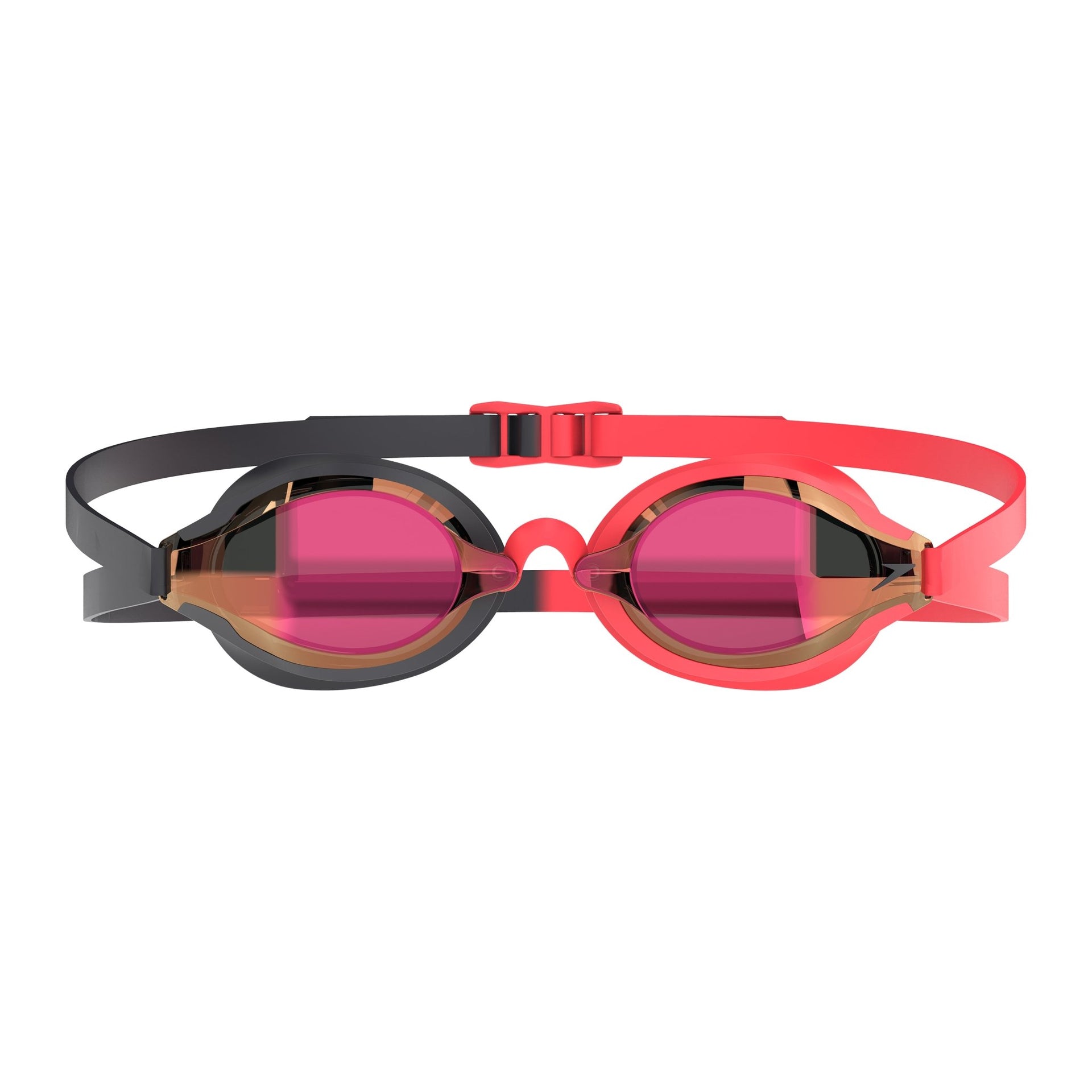 SPEEDO FASTSKIN SPEED SOCKET 2.0 MIRROR GOGGLES SMOKE / CRIMSON - Red