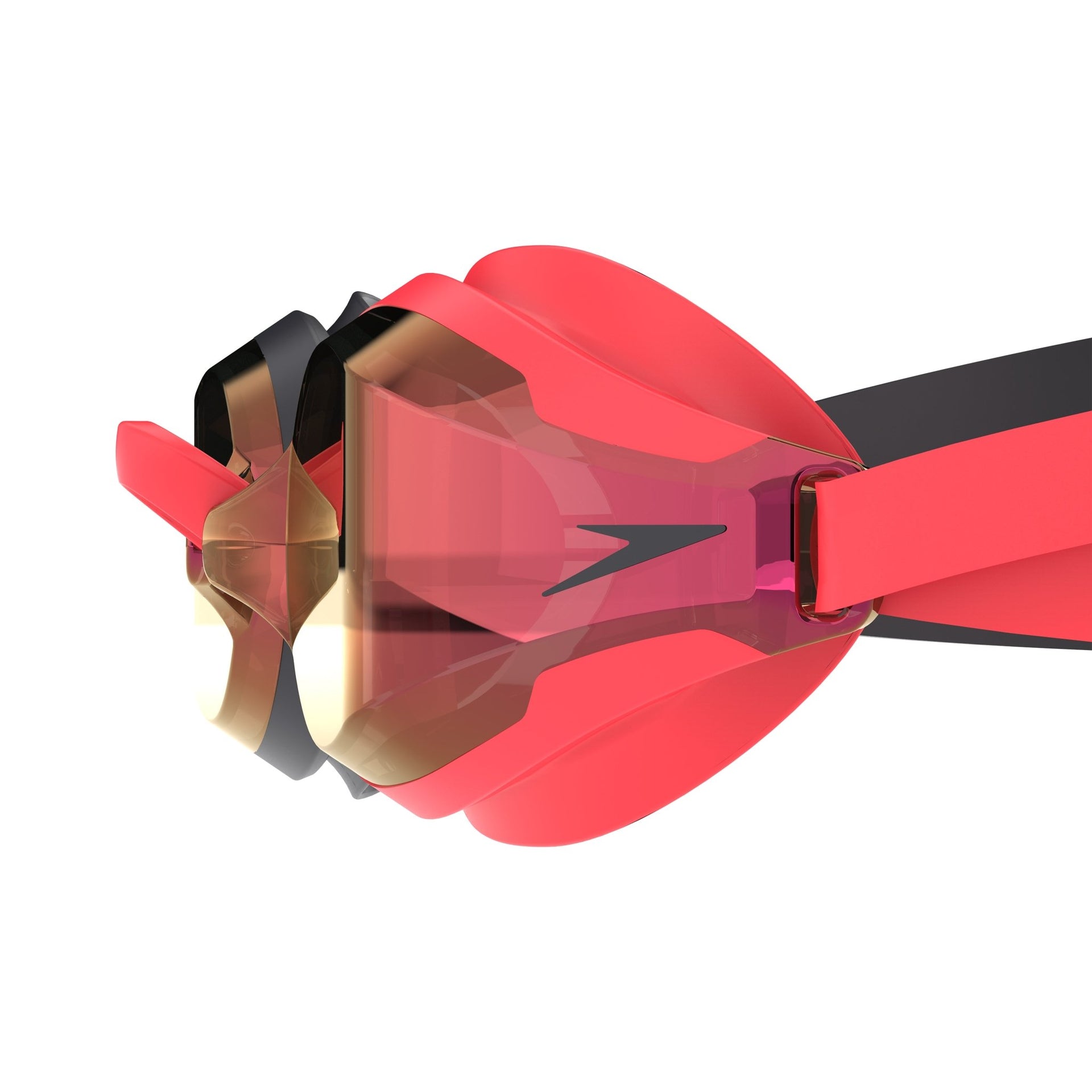 SPEEDO FASTSKIN SPEED SOCKET 2.0 MIRROR GOGGLES SMOKE / CRIMSON - Red