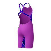 SPEEDO GIRLS FASTSKIN ENDURANCE+ MAX KNEESKIN CAVE CURRENT / NEON JELLY - Purple