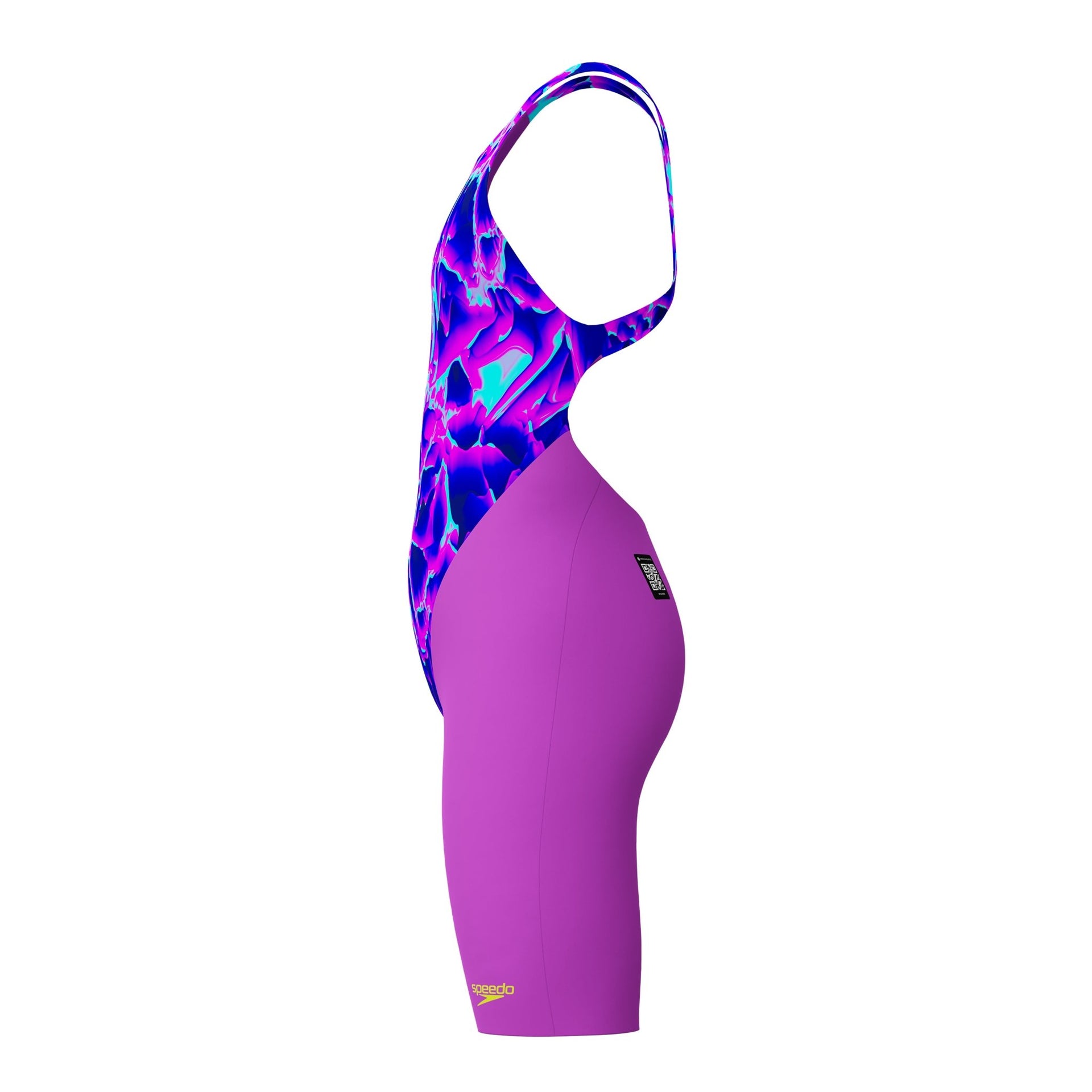 SPEEDO GIRLS FASTSKIN ENDURANCE+ MAX KNEESKIN CAVE CURRENT / NEON JELLY - Purple