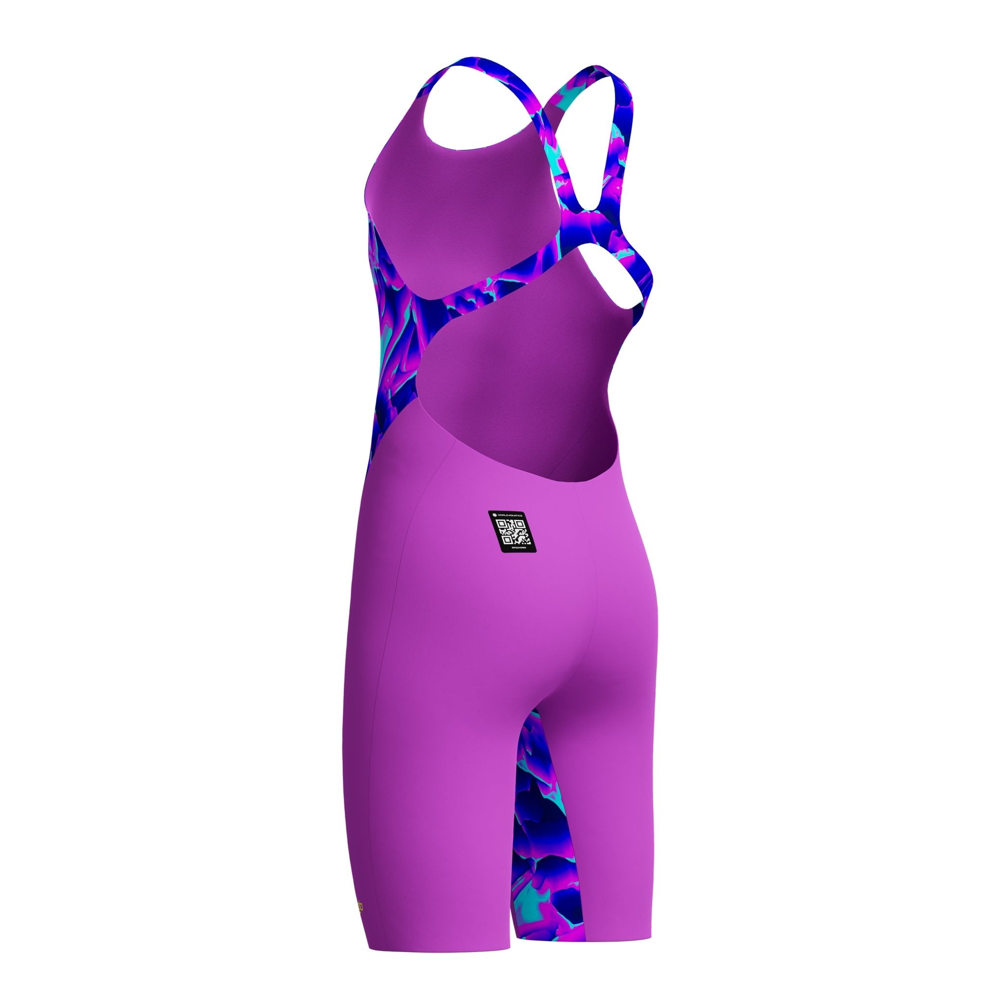 Speedo Girls Fastskin Endurance+ Max Kneeskin Cave Current / Neon