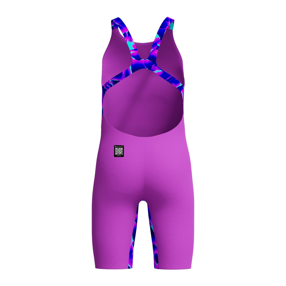 SPEEDO GIRLS FASTSKIN ENDURANCE+ MAX KNEESKIN CAVE CURRENT / NEON JELLY