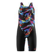 SPEEDO GIRLS FASTSKIN ENDURANCE+ MAX KNEESKIN COLOUR SHOCK - Multicolour