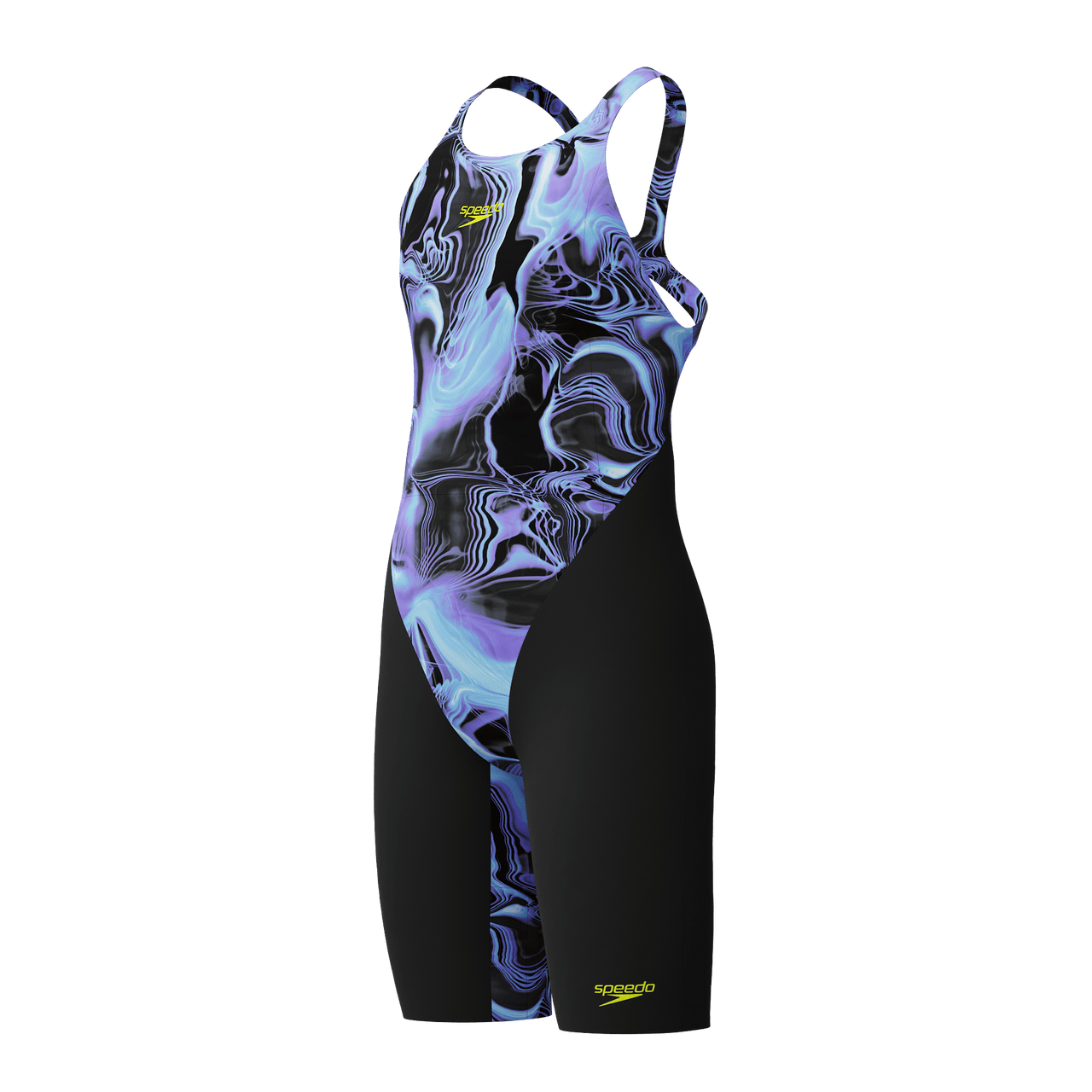 SPEEDO GIRLS FASTSKIN ENDURANCE+ MAX KNEESKIN LUCENT GLOW/BLACK - Black