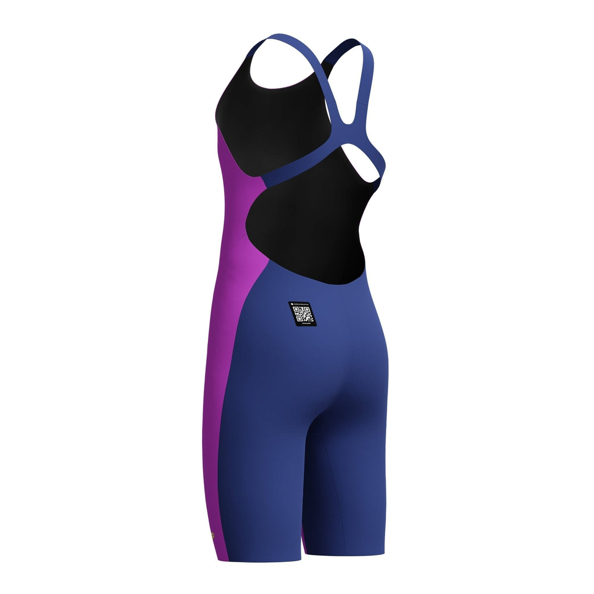 SPEEDO GIRLS FASTSKIN ENDURANCE+ MAX KNEESKIN NEON JELLY / NOBLE NAVY