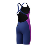 SPEEDO GIRLS FASTSKIN ENDURANCE+ MAX KNEESKIN NEON JELLY / NOBLE NAVY