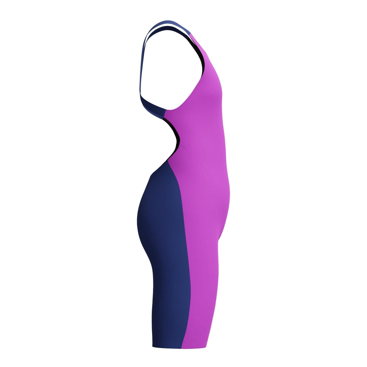 SPEEDO GIRLS FASTSKIN ENDURANCE+ MAX KNEESKIN NEON JELLY / NOBLE NAVY