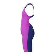 SPEEDO GIRLS FASTSKIN ENDURANCE+ MAX KNEESKIN NEON JELLY / NOBLE NAVY - Purple