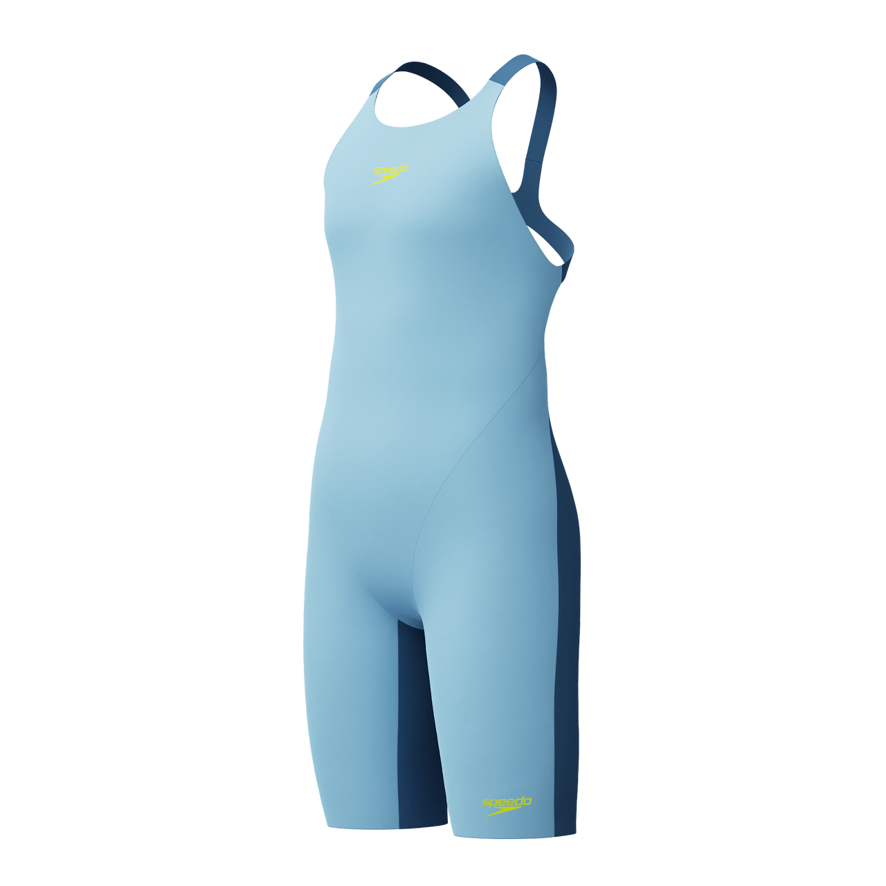 SPEEDO GIRLS FASTSKIN ENDURANCE+ MAX KNEESKIN SUGAR BLUE/NITE - Blue