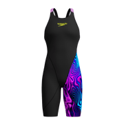 SPEEDO GIRLS FASTSKIN LZR IGNITE KNEESKIN BLACK / SUBSURFACE - Black