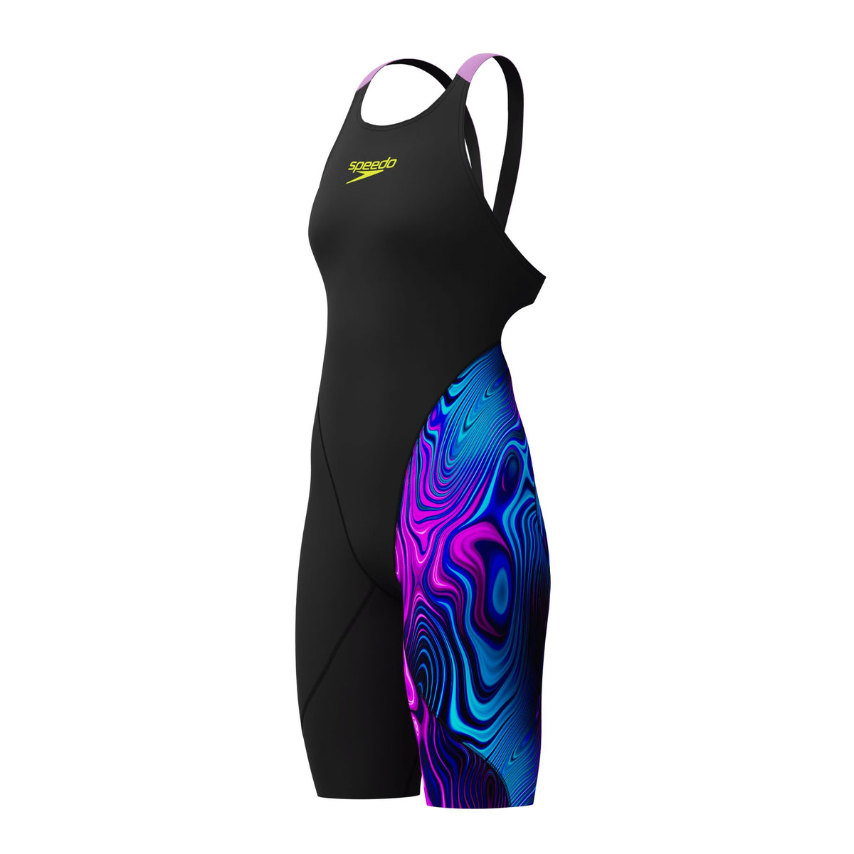 SPEEDO GIRLS FASTSKIN LZR IGNITE KNEESKIN BLACK / SUBSURFACE
