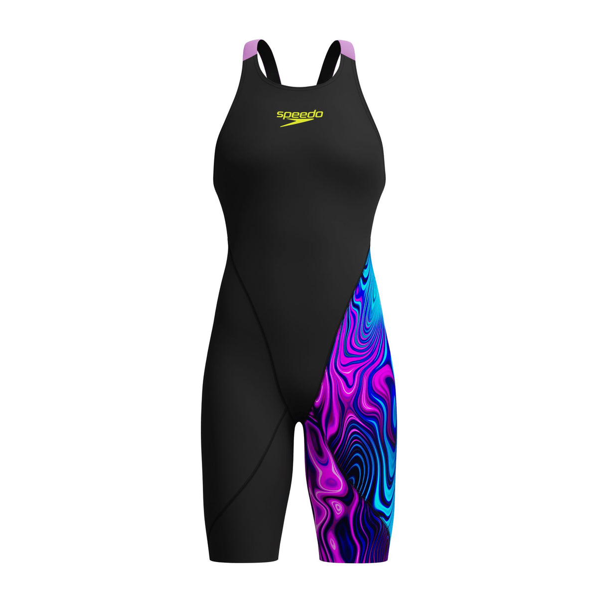 SPEEDO GIRLS FASTSKIN LZR IGNITE KNEESKIN BLACK / SUBSURFACE