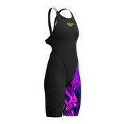 SPEEDO GIRLS FASTSKIN LZR IGNITE KNEESKIN BLACK / SUBSURFACE