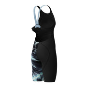 SPEEDO GIRLS FASTSKIN LZR IGNITE KNEESKIN ELECTRO STATIC / BLACK