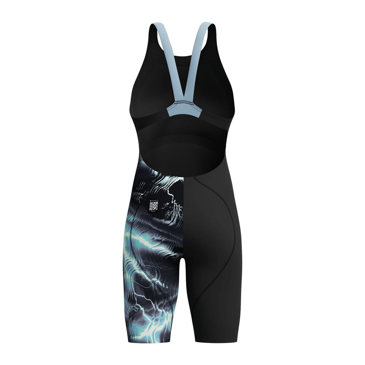 SPEEDO GIRLS FASTSKIN LZR IGNITE KNEESKIN ELECTRO STATIC / BLACK