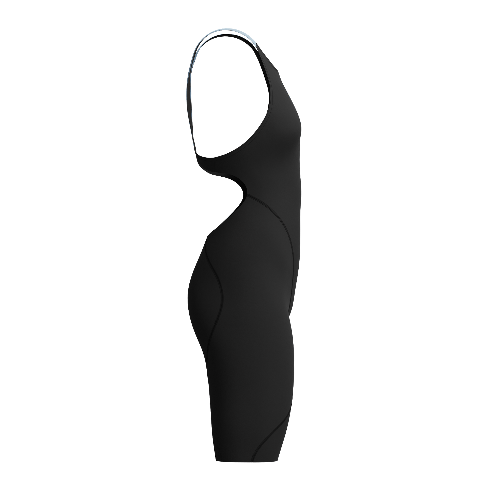 SPEEDO GIRLS FASTSKIN LZR IGNITE KNEESKIN ELECTRO STATIC / BLACK - Black