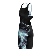 SPEEDO GIRLS FASTSKIN LZR IGNITE KNEESKIN ELECTRO STATIC / BLACK