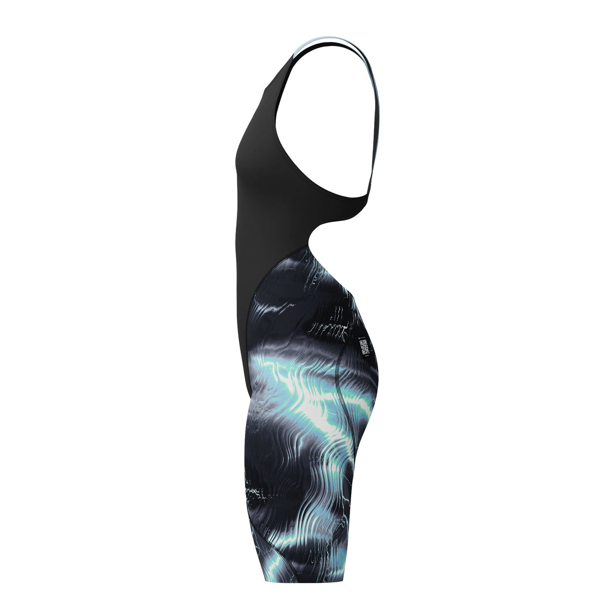 SPEEDO GIRLS FASTSKIN LZR IGNITE KNEESKIN ELECTRO STATIC / BLACK
