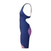 SPEEDO GIRLS FASTSKIN LZR IGNITE KNEESKIN NOBLE NAVY / NEON JELLY - Purple