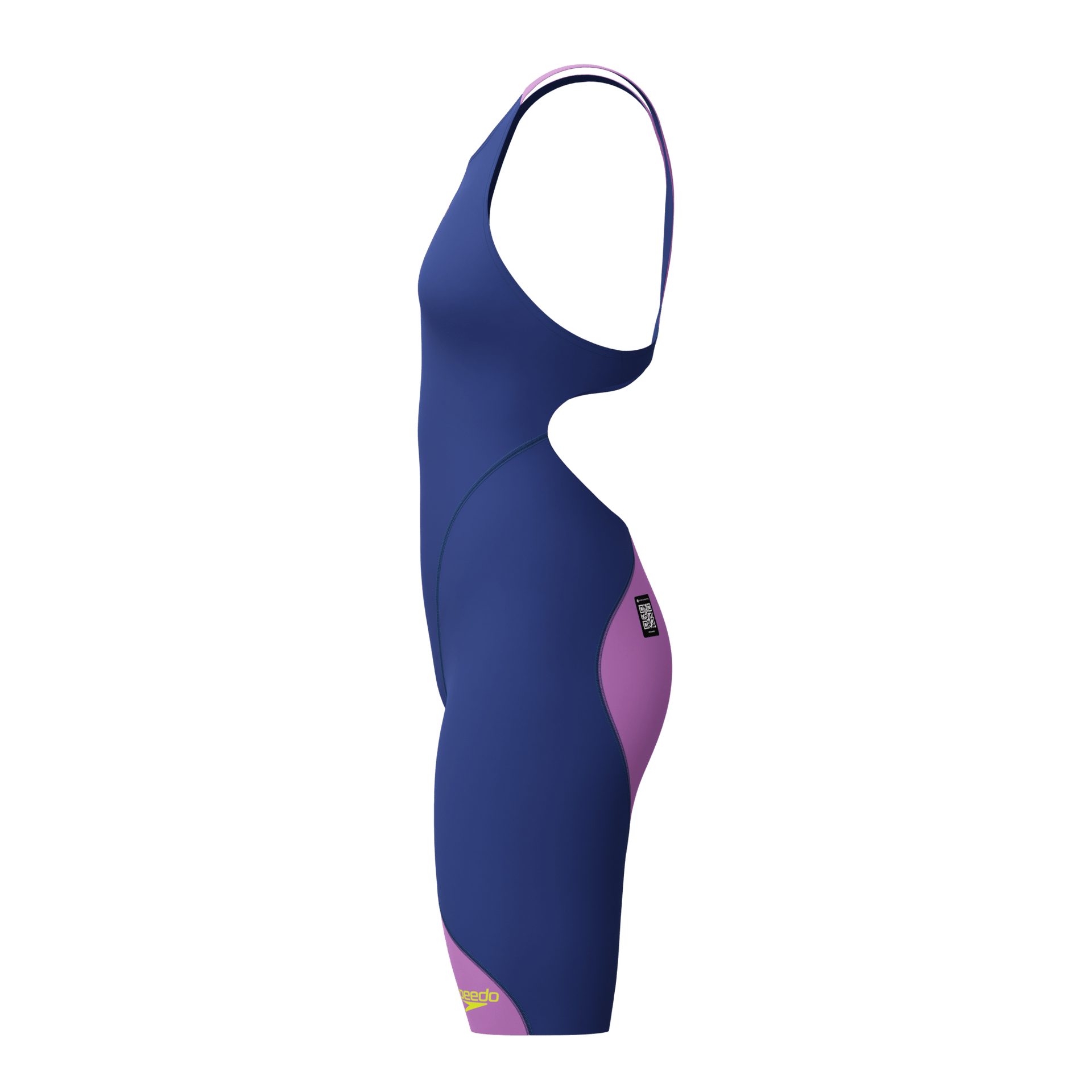 SPEEDO GIRLS FASTSKIN LZR IGNITE KNEESKIN NOBLE NAVY / NEON JELLY - Purple