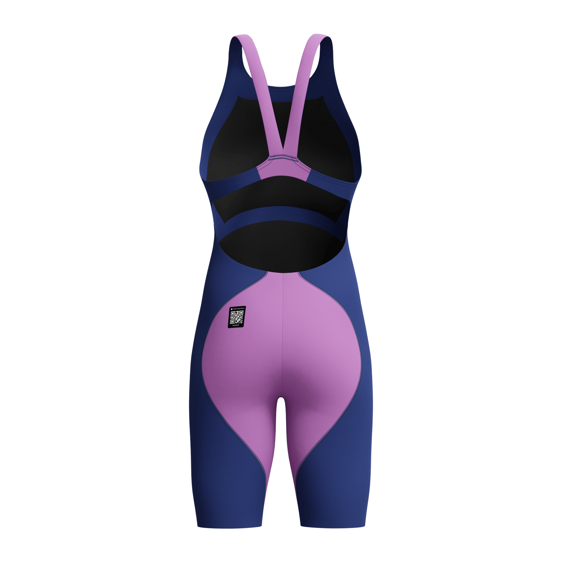 SPEEDO GIRLS FASTSKIN LZR IGNITE KNEESKIN NOBLE NAVY / NEON JELLY - Purple