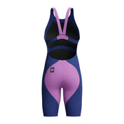 SPEEDO GIRLS FASTSKIN LZR IGNITE KNEESKIN NOBLE NAVY / NEON JELLY