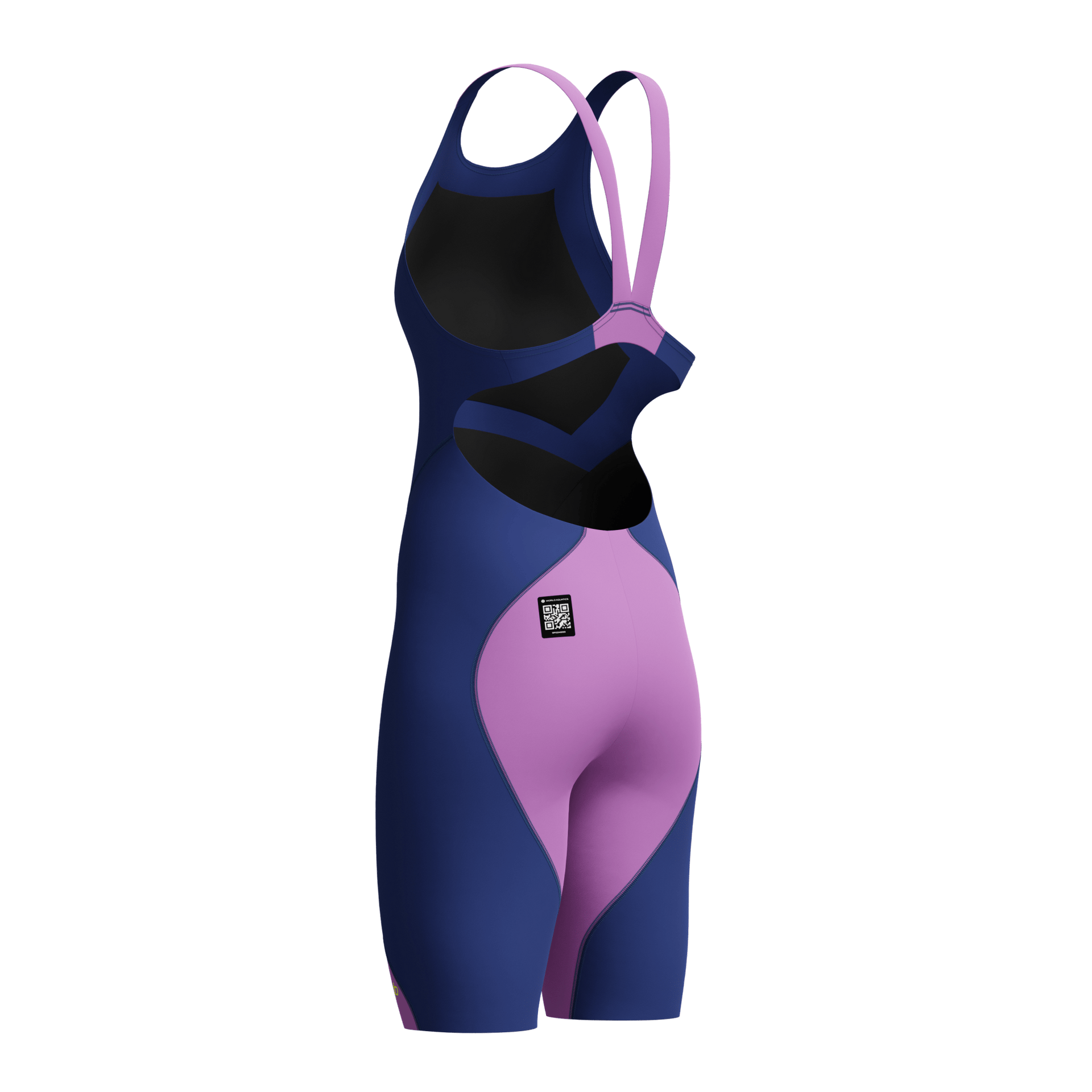 SPEEDO GIRLS FASTSKIN LZR IGNITE KNEESKIN NOBLE NAVY / NEON JELLY - Purple