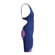 SPEEDO GIRLS FASTSKIN LZR IGNITE KNEESKIN NOBLE NAVY / NEON JELLY - Purple