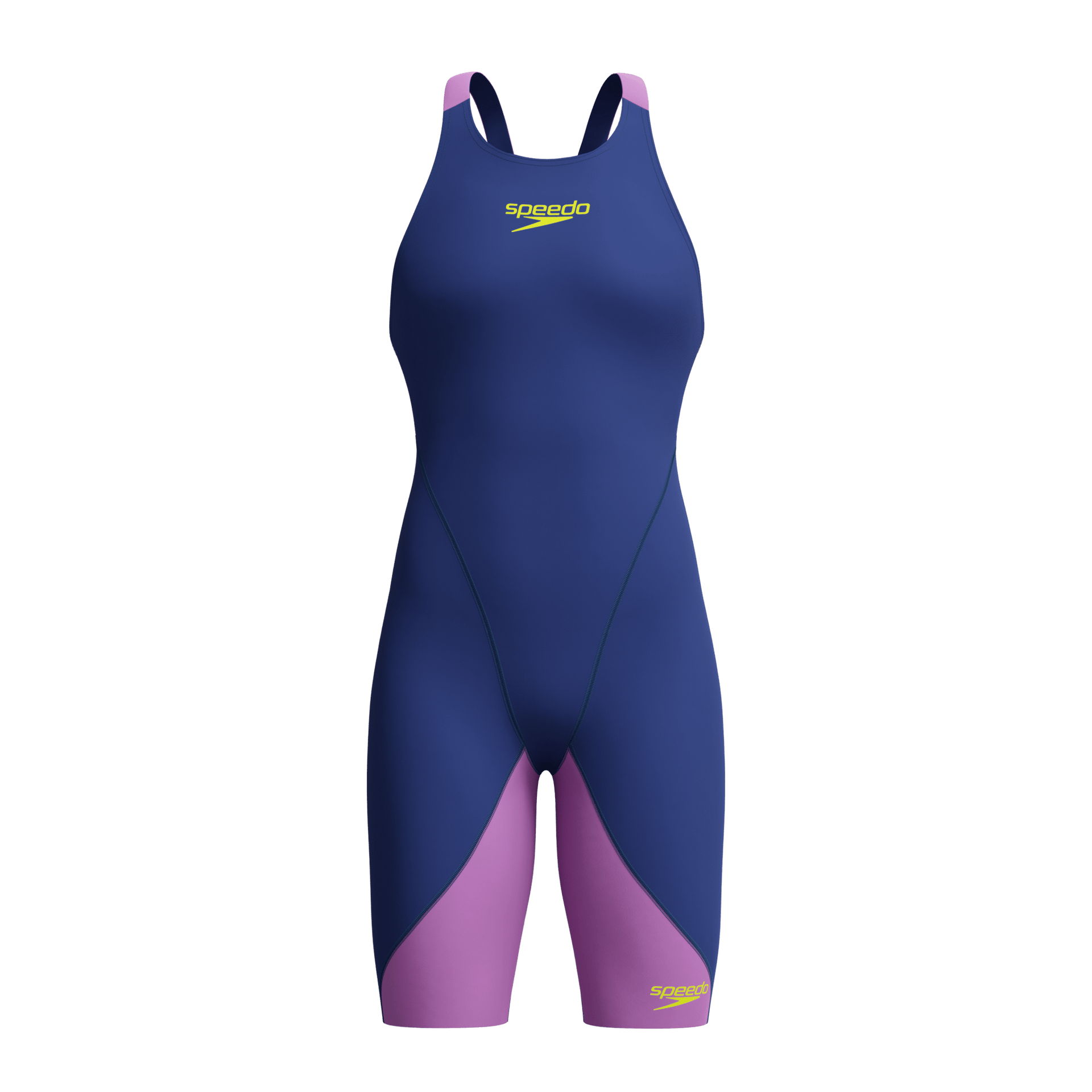 SPEEDO GIRLS FASTSKIN LZR IGNITE KNEESKIN NOBLE NAVY / NEON JELLY - Purple