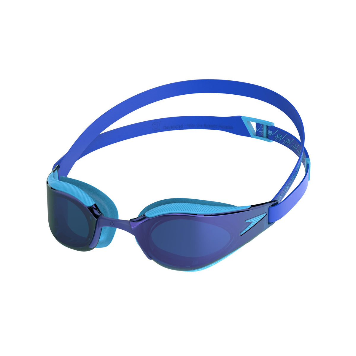 SPEEDO JUNIOR FASTSKIN HYPER ELITE MIRROR GOGGLES BLUE/COBALT