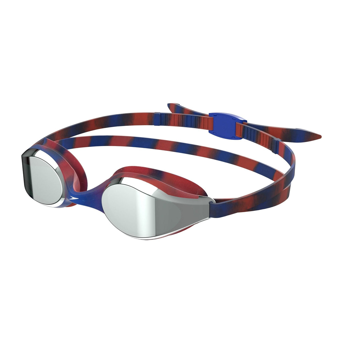 SPEEDO JUNIOR HYPER FLYER MIRROR GOGGLES NAVY / RED