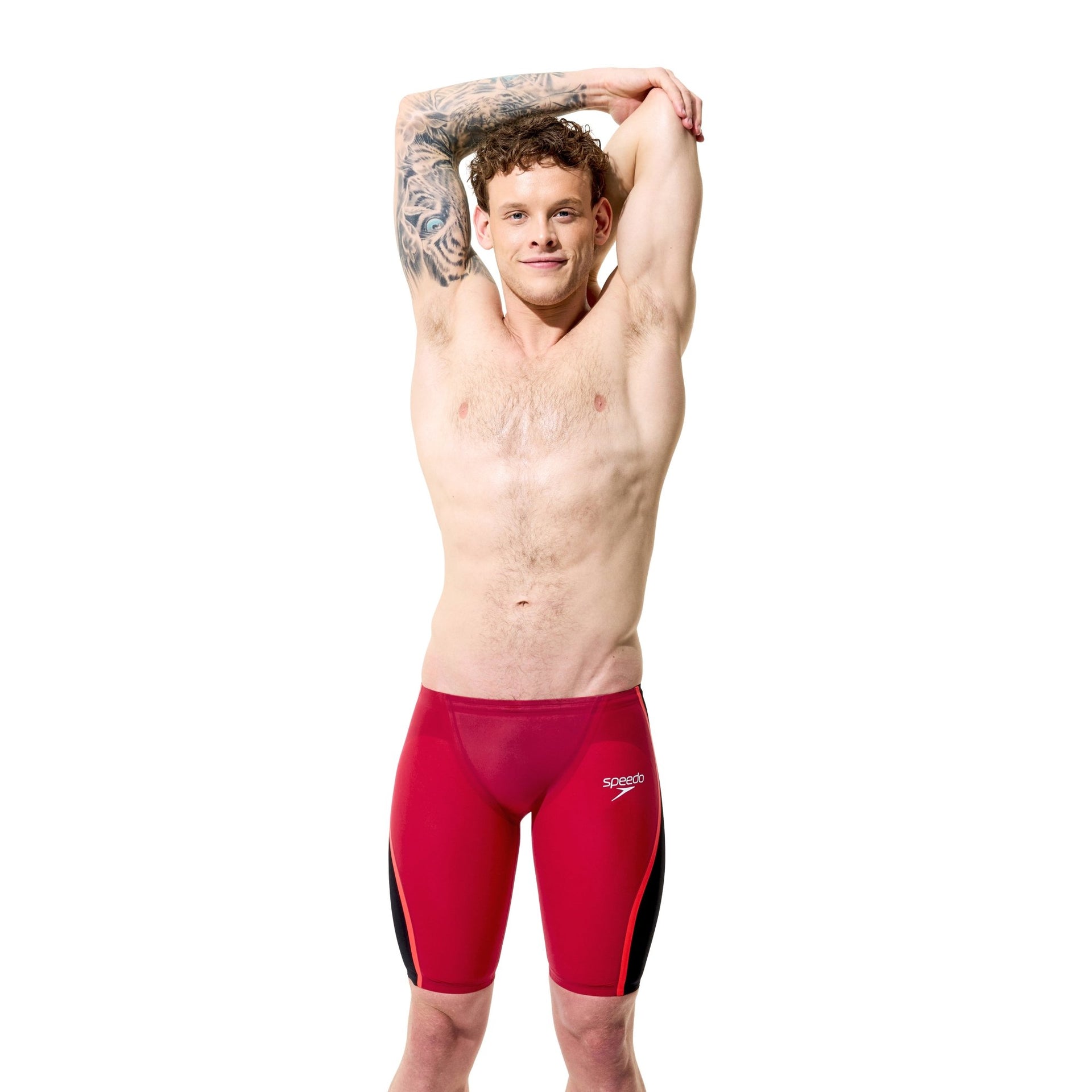 SPEEDO MENS FASTSKIN LZR PURE INTENT 2.0 JAMMER REGAL RED - Red